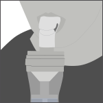 Person using nebuliser